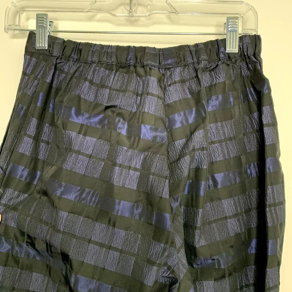 Ciao Lucia Pietro Woven Taffeta Pant Sapphire Womens Blue Size Small Made in La - Picture 8 of 13